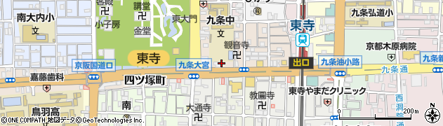 京都新聞洛南販売所周辺の地図