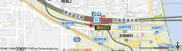 京阪石山駅周辺の地図