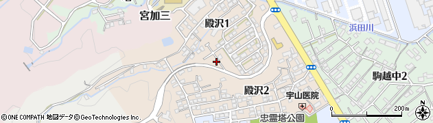 静岡県静岡市清水区殿沢周辺の地図