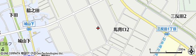 愛知県知多市馬背口周辺の地図