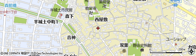 愛知県刈谷市野田町西屋敷84周辺の地図