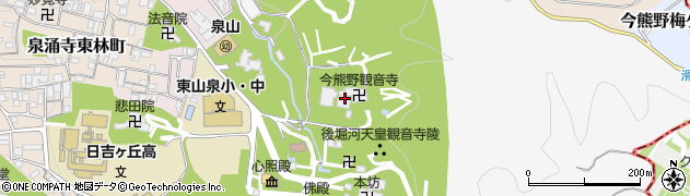 京都府京都市東山区泉涌寺山内町32周辺の地図