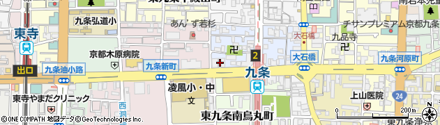京都信用金庫九条支店周辺の地図