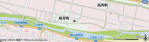 三重県四日市市曽井町1456-7周辺の地図