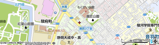 アミティーイングリッシュスクール静岡校周辺の地図