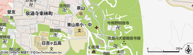 京都府京都市東山区泉涌寺山内町12周辺の地図