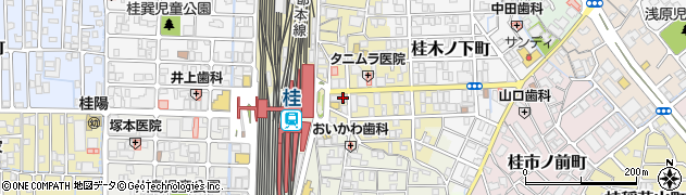 京都中央信用金庫桂駅前支店周辺の地図