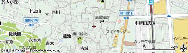 愛知県東浦町（知多郡）緒川（屋敷参区）周辺の地図