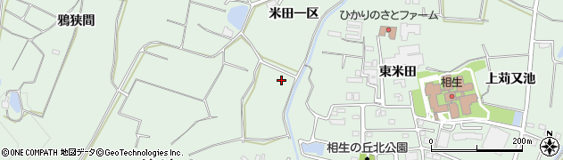 愛知県東浦町（知多郡）緒川（米田一区）周辺の地図