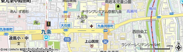 京都府京都市南区東九条上御霊町48周辺の地図