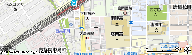 京都府京都市南区唐橋大宮尻町周辺の地図