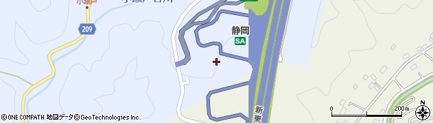 静岡県静岡市葵区小瀬戸1544周辺の地図