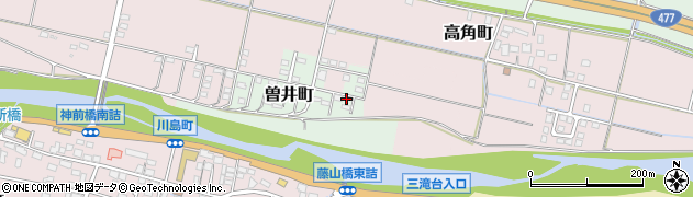 三重県四日市市曽井町1456-6周辺の地図