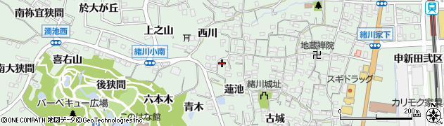 愛知県知多郡東浦町緒川蓮池13周辺の地図