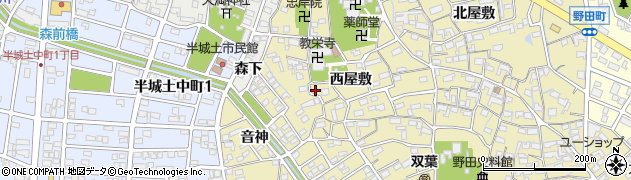 愛知県刈谷市野田町西屋敷94周辺の地図