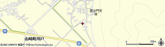 兵庫県宍粟市山崎町川戸200周辺の地図