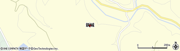 岡山県美咲町（久米郡）新城周辺の地図
