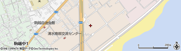 静岡県静岡市清水区駒越南町13周辺の地図