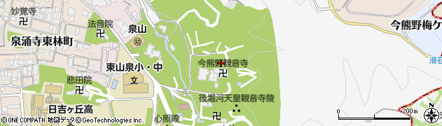 京都府京都市東山区泉涌寺山内町11周辺の地図