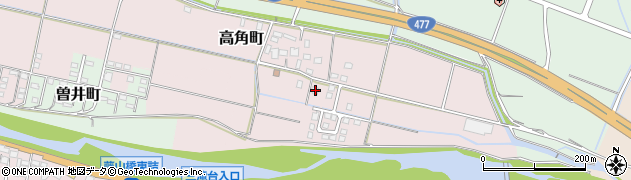 三重県四日市市高角町911周辺の地図