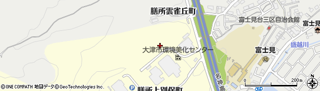 滋賀県大津市膳所上別保町周辺の地図