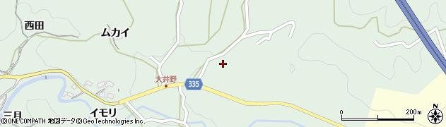 愛知県岡崎市大井野町（カキダ）周辺の地図