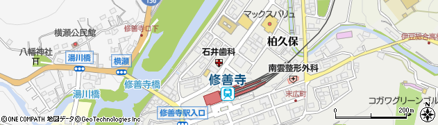 静岡県伊豆市柏久保1302周辺の地図
