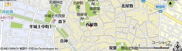 愛知県刈谷市野田町西屋敷108周辺の地図