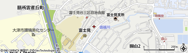 滋賀県大津市富士見台46周辺の地図