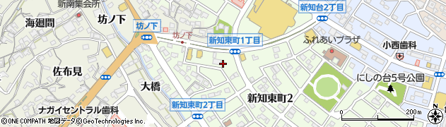 セブンイレブン知多新知東店周辺の地図