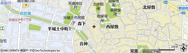 愛知県刈谷市野田町西屋敷68周辺の地図