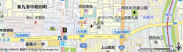 京都府京都市南区東九条上御霊町26周辺の地図