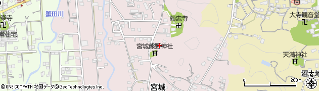千葉県館山市宮城周辺の地図