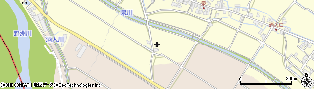 滋賀県甲賀市水口町泉221周辺の地図