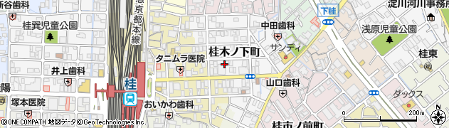京都府京都市西京区桂木ノ下町周辺の地図