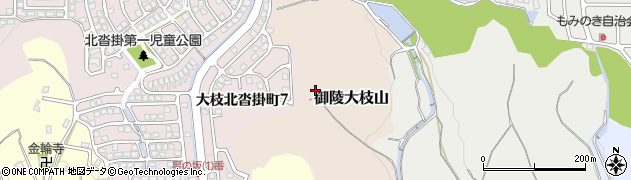 京都府京都市西京区御陵大枝山周辺の地図