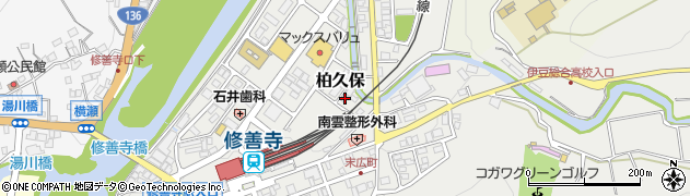 静岡県伊豆市柏久保1370周辺の地図