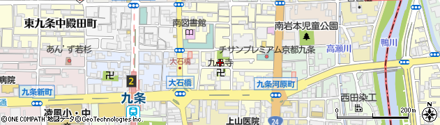 京都府京都市南区東九条上御霊町23周辺の地図