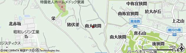 愛知県東浦町（知多郡）緒川（南大狭間）周辺の地図