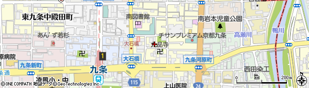 京都府京都市南区東九条上御霊町25周辺の地図