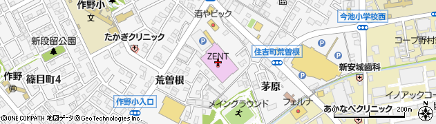 寿がきや安城住吉ゼント店周辺の地図