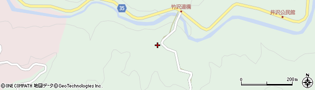 愛知県岡崎市井沢町（上谷戸）周辺の地図