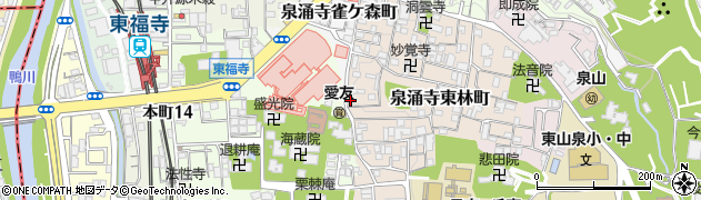 京料理高沢周辺の地図