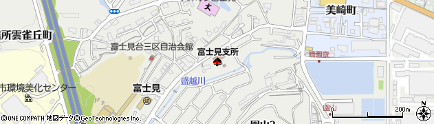 大津市消防局　富士見分団詰所周辺の地図