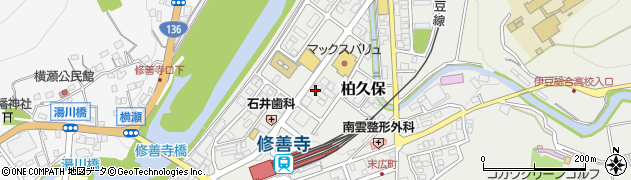 静岡県伊豆市柏久保1353周辺の地図