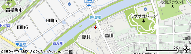 愛知県刈谷市高須町懸貝20周辺の地図