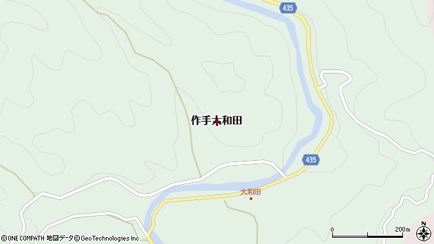 〒441-1531 愛知県新城市作手大和田の地図