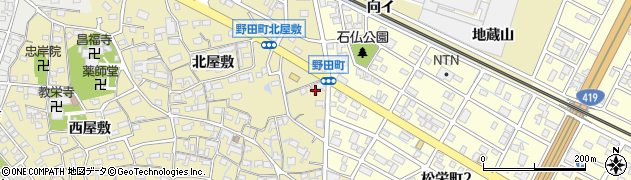 愛知県刈谷市野田町（石仏）周辺の地図