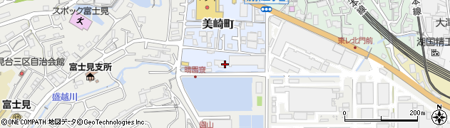 滋賀県大津市美崎町周辺の地図