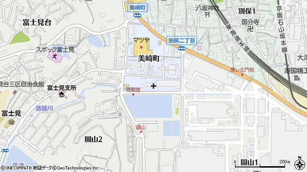 〒520-0841 滋賀県大津市美崎町の地図